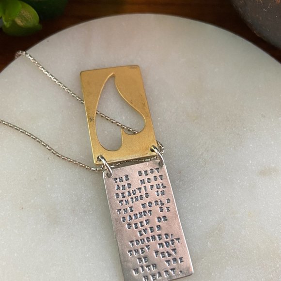 KCB Necklace Helen Keller Quote - Picture 4 of 13